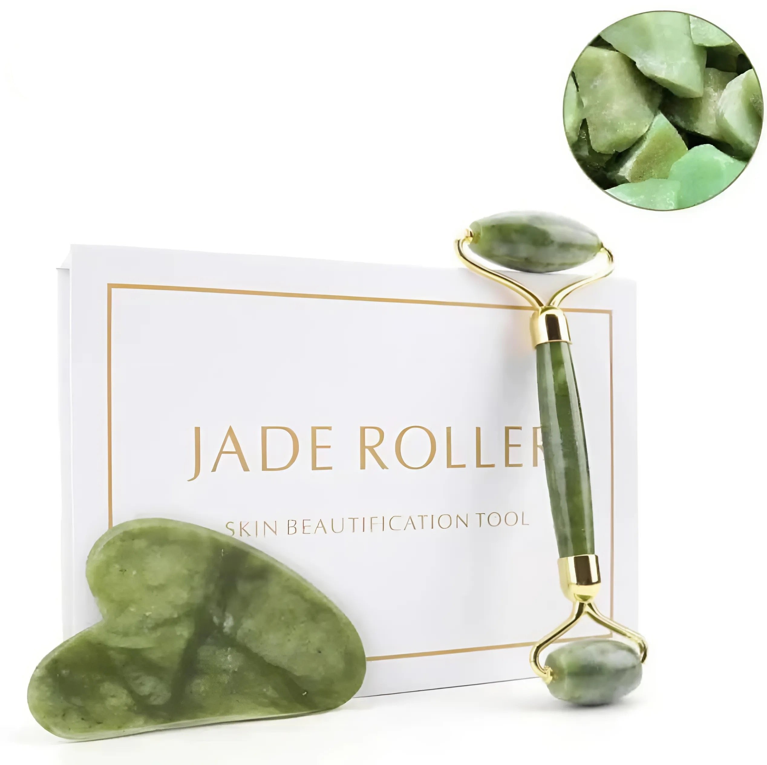 Quartz & Jade Roller och Gua Sha Kit - Cibelle's