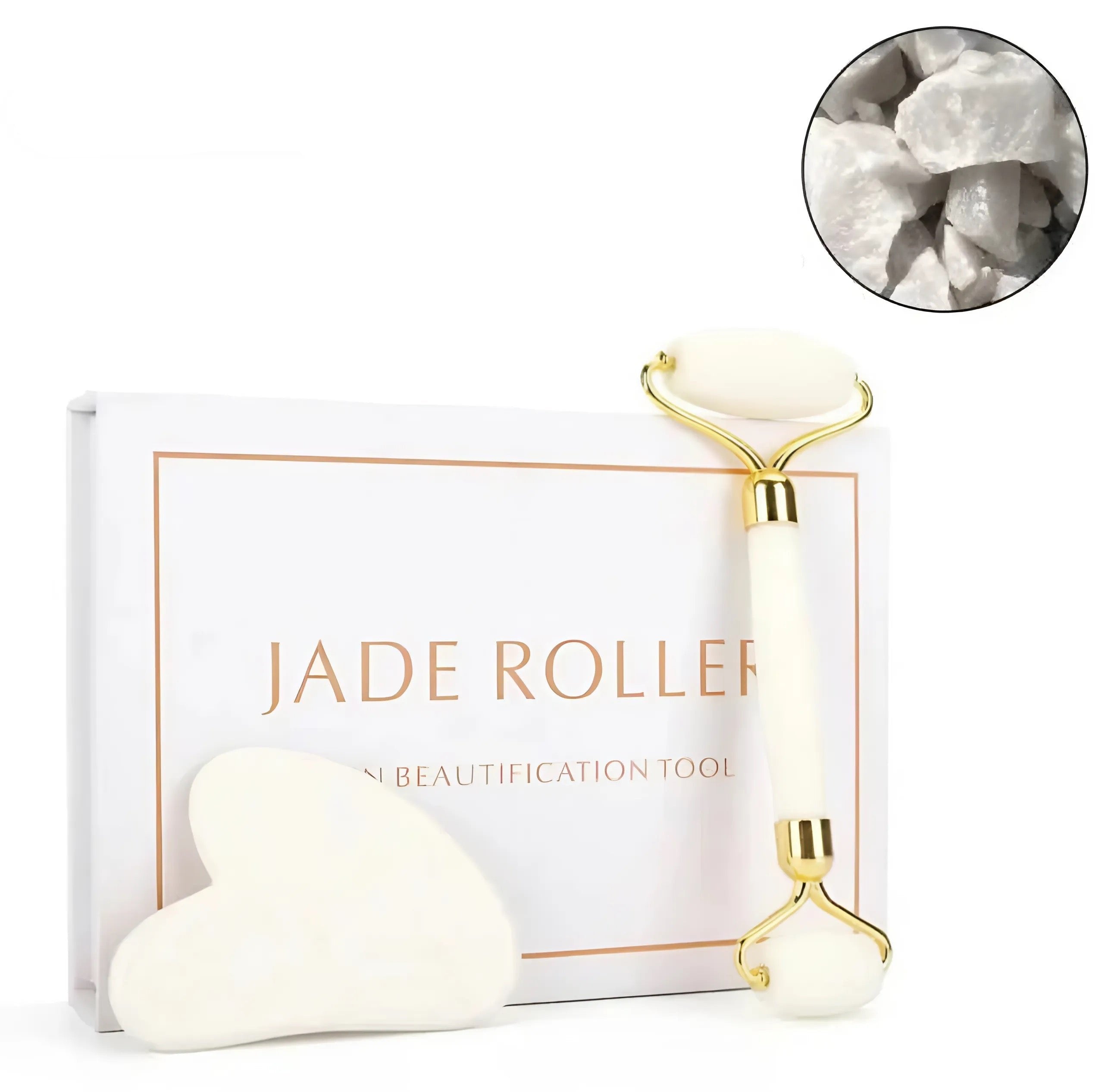 Quartz & Jade Roller och Gua Sha Kit - Cibelle's