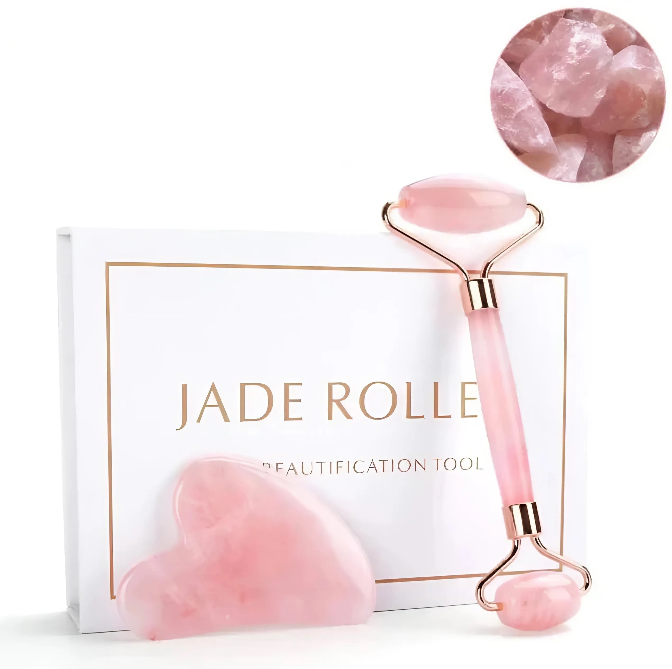 Quartz & Jade Roller och Gua Sha Kit - Cibelle's