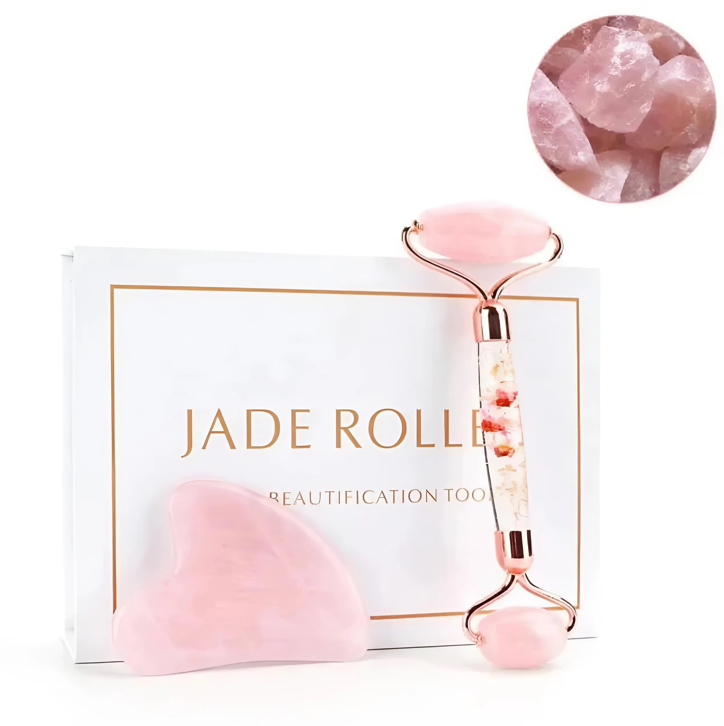 Quartz & Jade Roller och Gua Sha Kit - Cibelle's