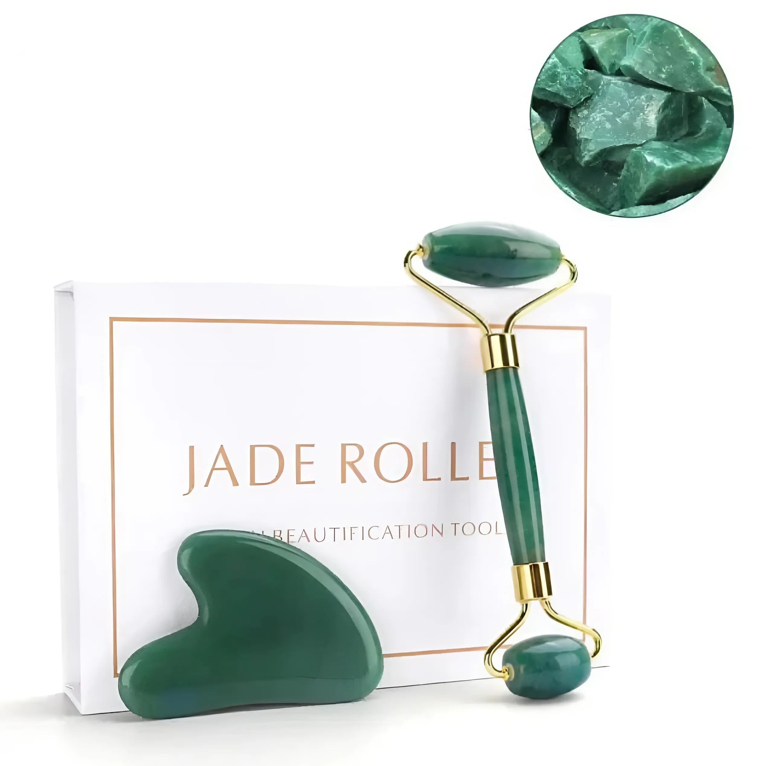 Quartz & Jade Roller och Gua Sha Kit - Cibelle's